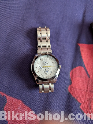 Tissot watch and leather wallet combo